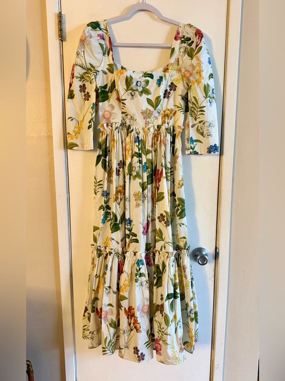 Cara Cara Blue Hill Midi Dress in Tisbury Floral - Picture 2 of 14